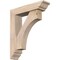 Ekena Millwork Westlake Traditional Smooth Bracket w/ Offset Brace, Douglas Fir, 5 1/2"W x 22"D x 26"H BKT0604X22X26WTL01SDF - alternate 1